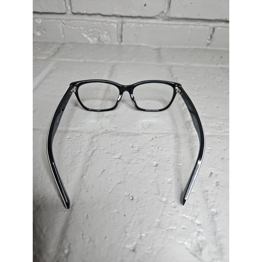 Kate Spade Black With Whote Polka Dot Eyeglasses Frames Only